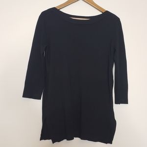 Black Soft Scoop Neck Sweater in size M